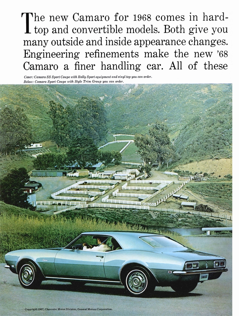 1968 Chev Camaro Brochure Page 8